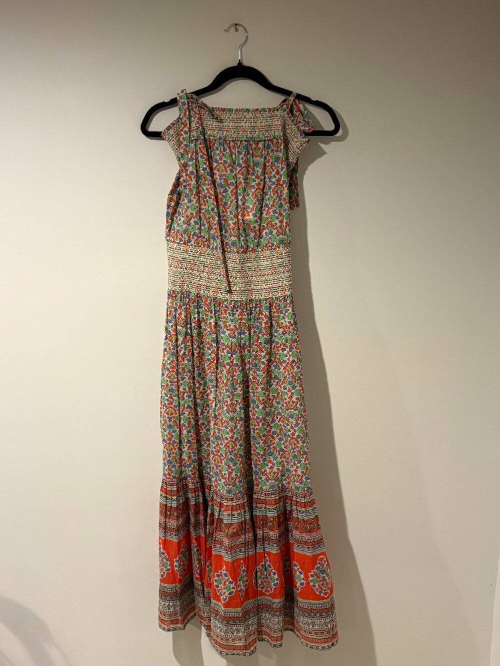 Tory Burch Legacy Paisley Smocked Sundress